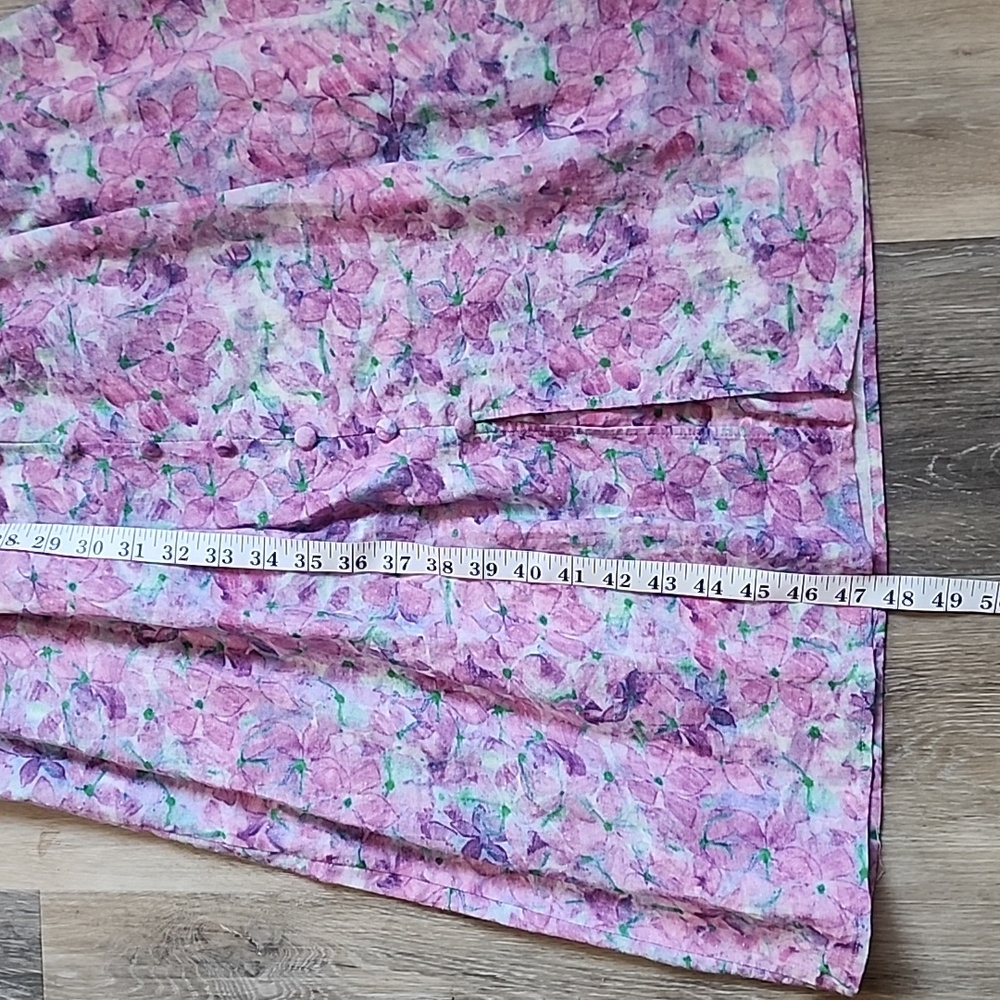 O.p.t Floral Dress with Puff Sleeves - Picture 8 of 16